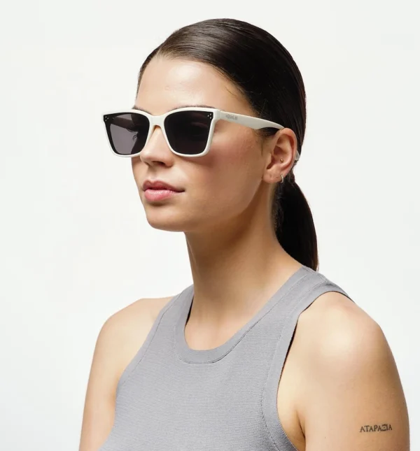 Ethel, White Polarized Sunglasses Cat.3 — 2