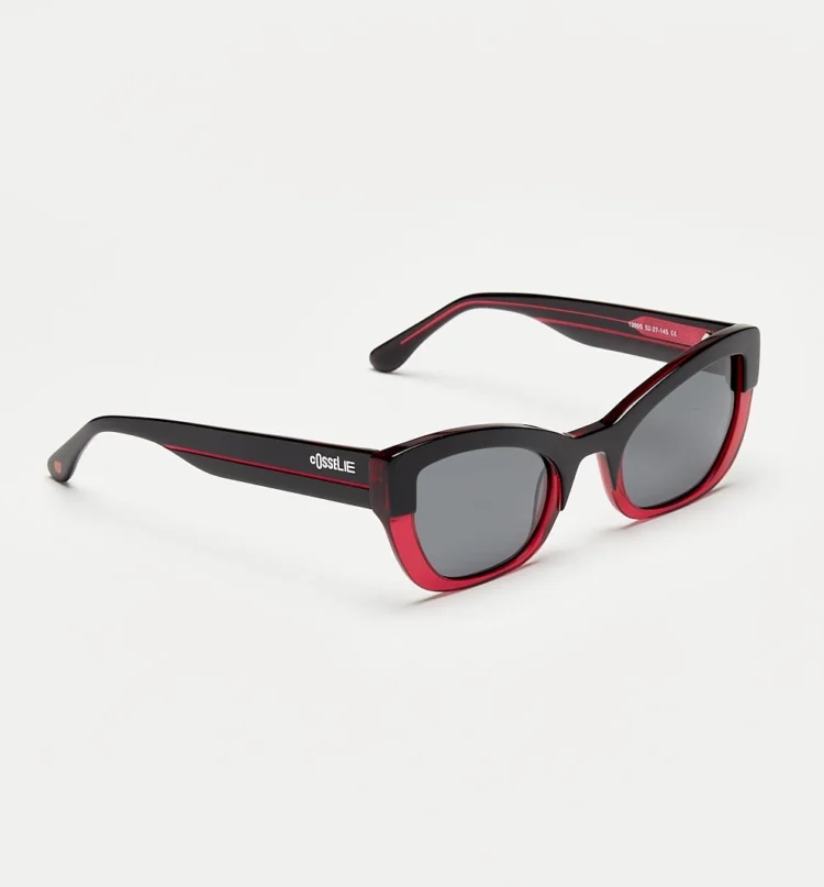 1802202298 Bern, Black Red sunglasses front right view