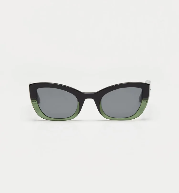 1802202299 Bern, Black Green sunglasses front view