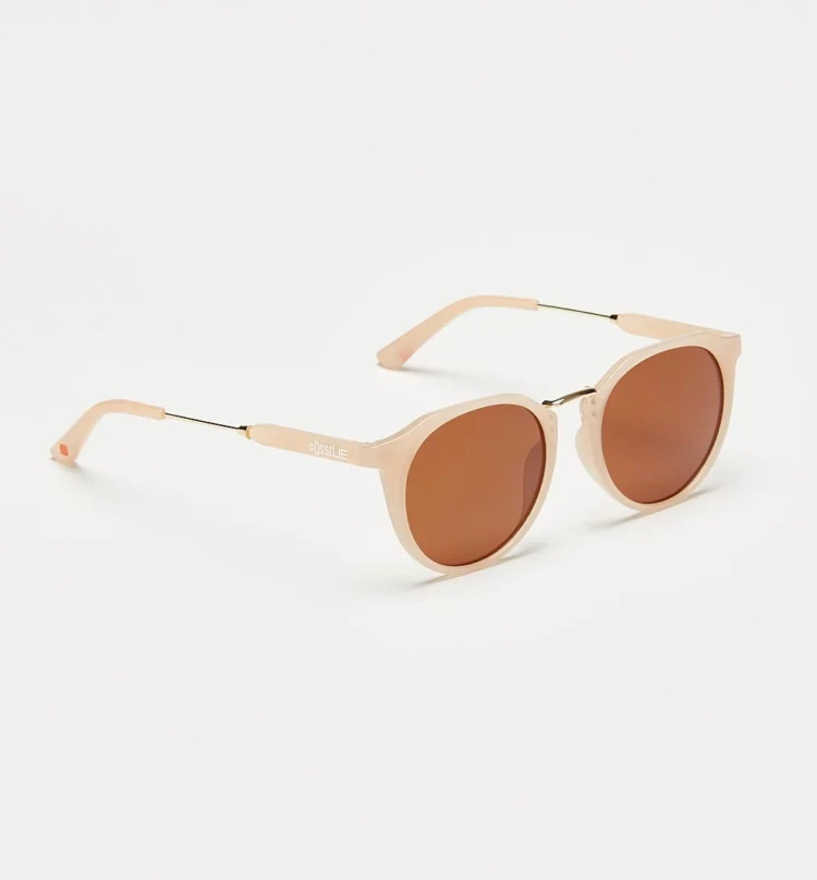 1802202328 Lindau, Beige sunglasses front right view