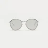 1802202336 Foggia, Gray Silver sunglasses front view