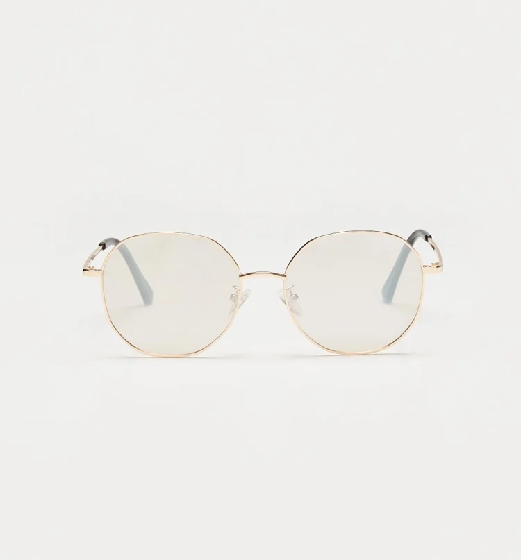 1802202347 Evora, Gold sunglasses front view