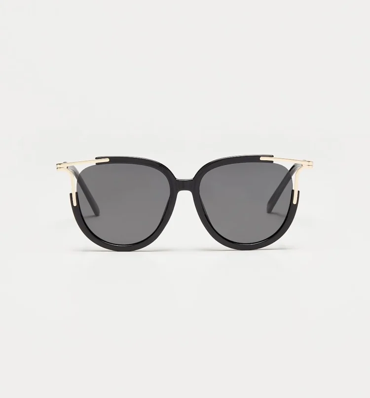 1802202357 Damme, Black Gold sunglasses front view