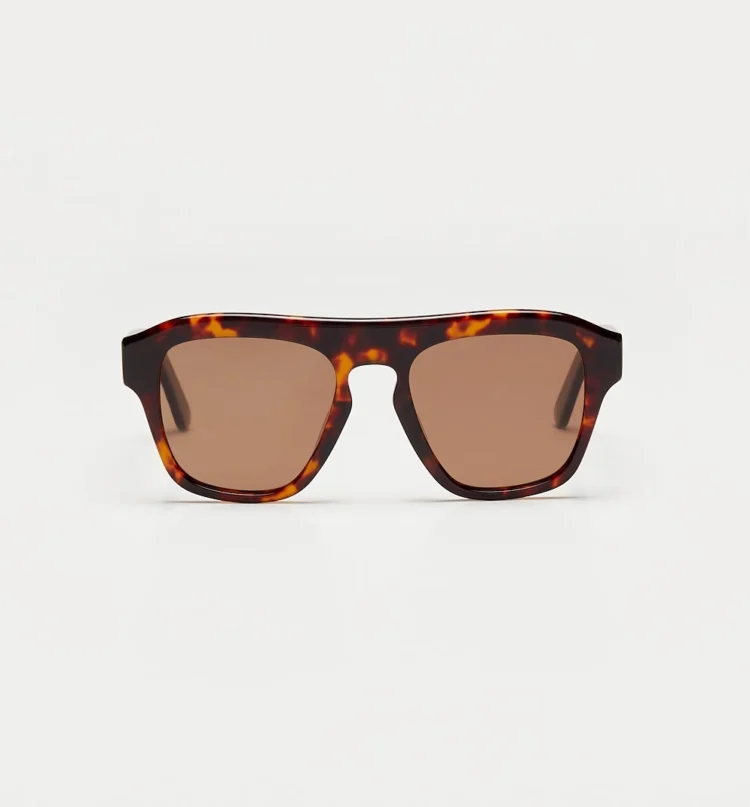 1802202387 Jersey, Brown Tortoise sunglasses front view