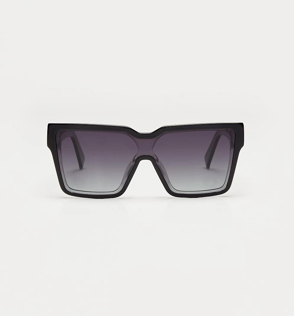 1802202410 Stanford, Black Transparent sunglasses front view