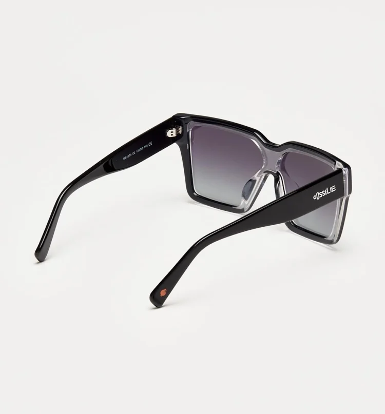 1802202410 Stanford, Black Transparent sunglasses back right view