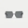 1802202429 Nelson, Gray sunglasses front view