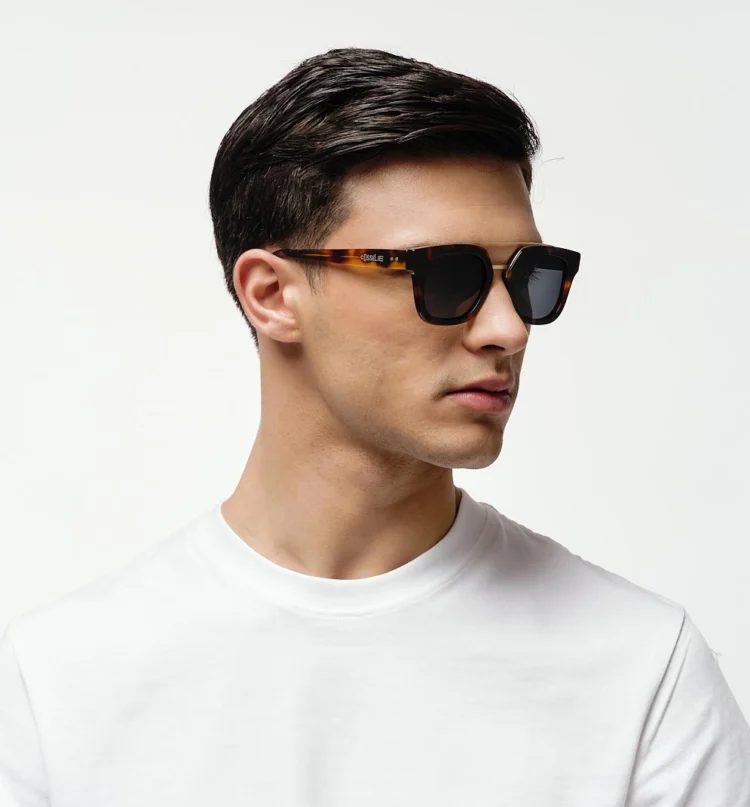 1802202441 Adak, Brown Tortoise sunglasses model right view