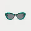 1802202453 Sitka, Green Tortoise sunglasses front view