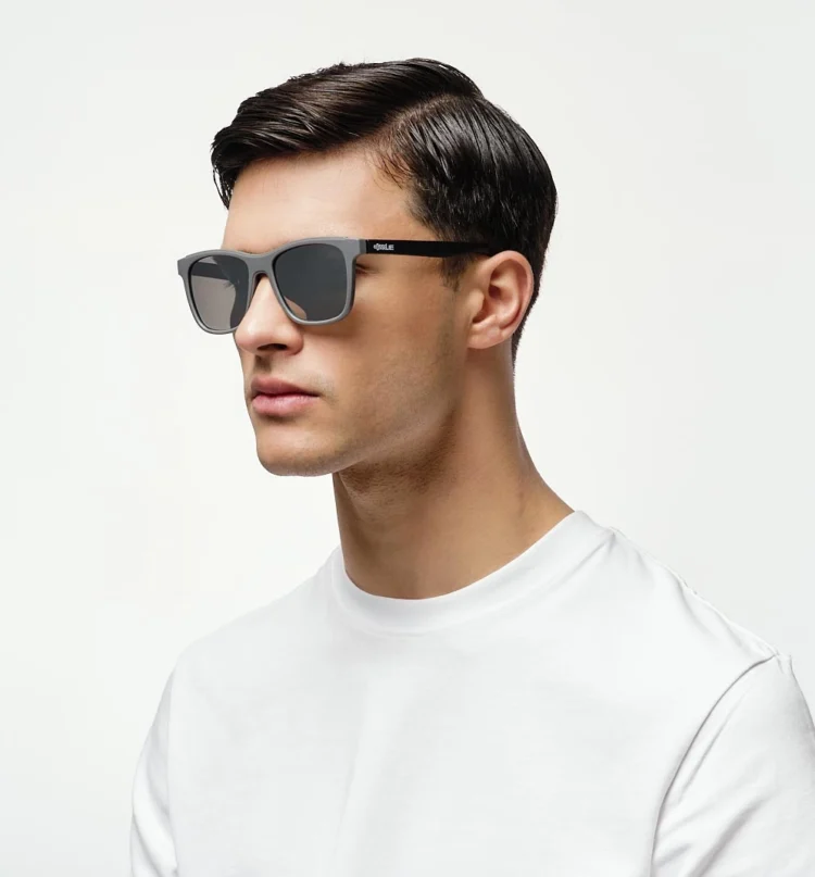 1802202457 Bondi, Gray sunglasses model left view