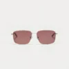 1802202460 Cable, Brown Red Silver sunglasses front view