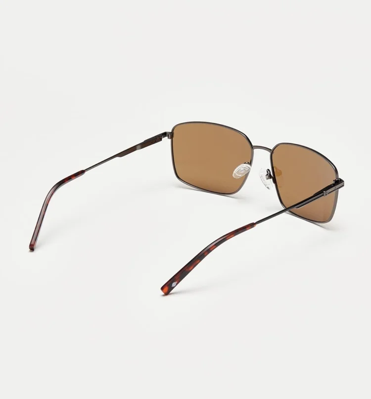 1802202462 Cable, Brown Silver sunglasses back right view