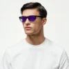 1802202482 Coogee, Black Purple sunglasses model left view