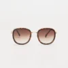1802202487 Liege, Brown Tortoise sunglasses front view