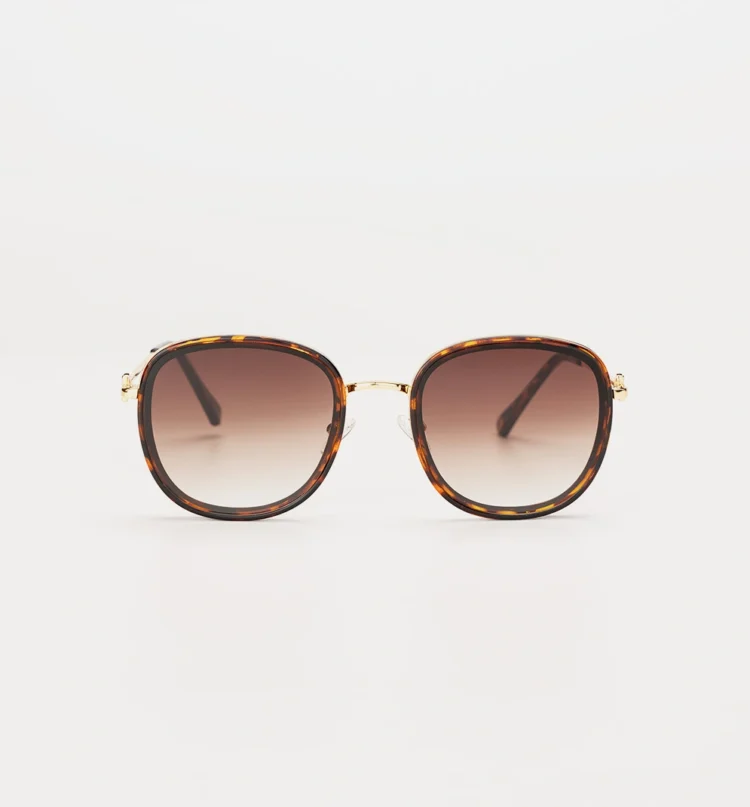 1802202487 Liege, Brown Tortoise sunglasses front view