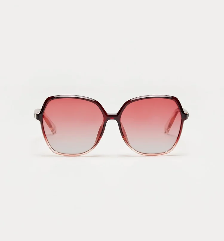 1802202501 Theda, Pink Transparent sunglasses front view