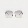 1802202509 Edna, Transparent sunglasses front view