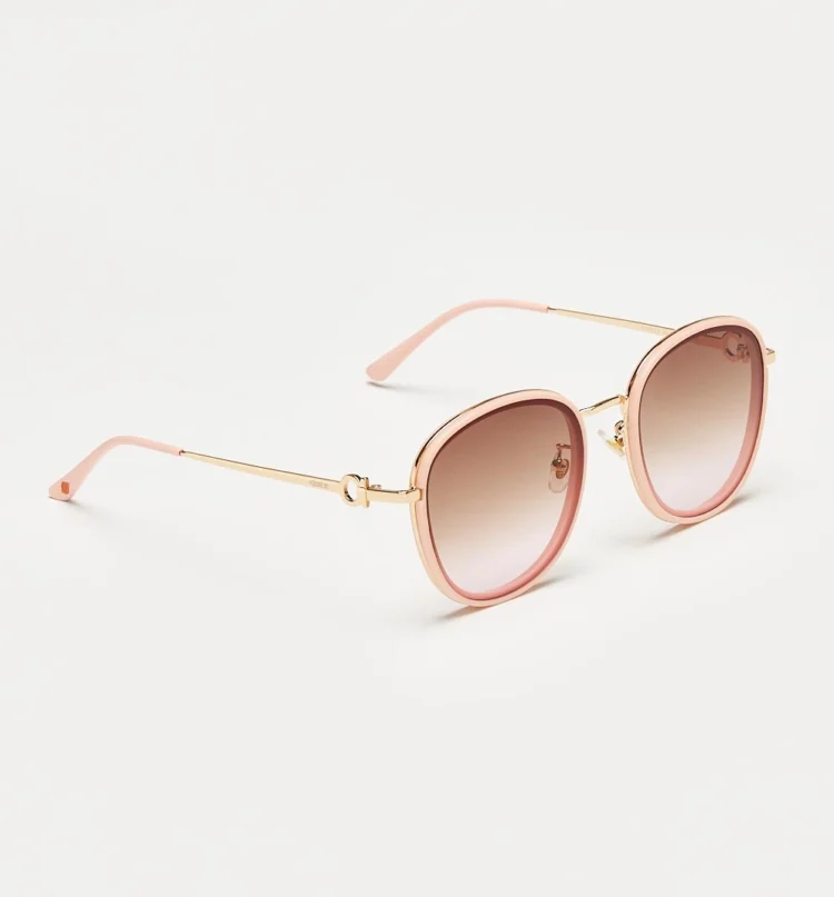 1802202540 Liege, Gold Pink sunglasses front right view