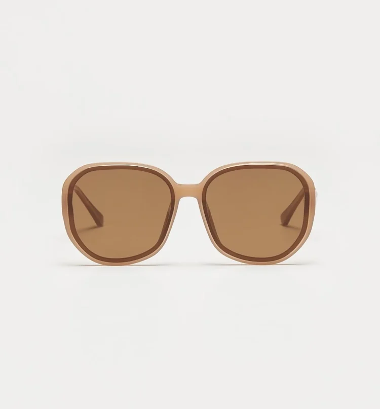 1802203053 Maude, Beige sunglasses front view