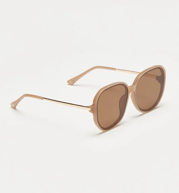 1802203053 Maude, Beige sunglasses front right view