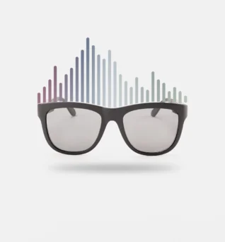 Έξυπνα Γυαλιά Ηλίου Vibe, μπροστινή όψη