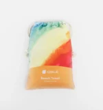 Πετσέτα θαλάσσης Rainbow, θήκη
